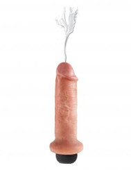 King Cock 6 inches Squirting Cock Beige Adult Sex Toys