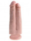 King Penis 7 inches Two Dildos One Hole Beige Dildo by Pipedream Products