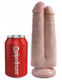 King Penis 7 inches Two Dildos One Hole Beige Dildo by Pipedream Products - view 3