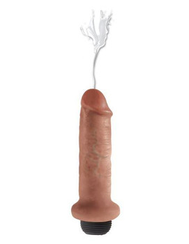 King Cock 6 inches Squirting Cock Tan Dildo Adult Toys