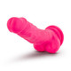 Blush Novelties Neo Elite 7.5 inches Silicone Dual Density Cock with Balls Pink - Product SKU BN82100