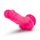 Neo Elite 7.5 inches Silicone Dual Density Penis with Balls Pink by Blush Novelties - view 3