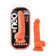Neo Elite 7.5 inches Silicone Dual Density Penis with Balls Orange by Blush Novelties - view 2