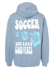 Soccer Groovy Hood color stone blue 