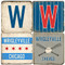Wrigleyville Chriago Coaster Set. Handmade Marble Giftware by Studio Vertu.