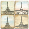 Eiffel Tower Coaster Set. Handmade Marble Giftware by Studio Vertu.