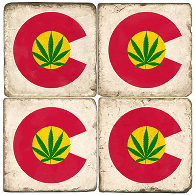 Colorado Coaster Set. Handmande Marble Giftware by Studio Vertu.