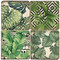 Bohemian Palms Coaster Set. Handmade Marble Giftware by Studio Vertu.