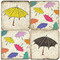 Colorful Rain Umbrella Set. Handcrafted Marble Giftware by Studio Vertu.