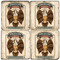 American Lager Coaster Set. Handcrafted Marble Giftware by Studio Vertu.
