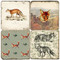 Fox Themed Coaster Set. Handcrafted Marble Giftware by Studio Vertu.
