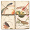 Botanical Bugs Coaster Set. Handcrafted Marble Giftware by Studio Vertu.