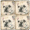 Illustrated Animal Coaster Set. Licensed artwork by Cards for Canines. Handcrafted Marble Giftware by Studio Vertu.