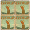 Vintage Illustrated Golf Coaster Set. Handmade Marble Giftware by Studio Vertu.