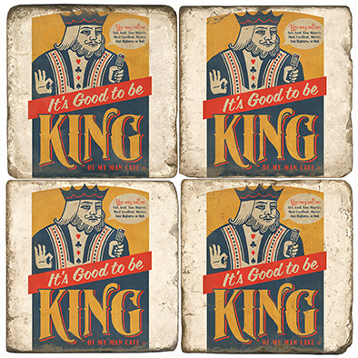 Playing Cards Coaster Set. License artwork by Anderson Design Group. Handmade Marble Giftware by Studio Vertu.