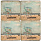 Lifeguard Coaster Set. License artwork by Mindy Carpenter. Handmade Marble Giftware by Studio Vertu.