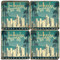 Colorful Los Angeles, California Coaster Set. Handcrafted Marble Giftware by Studio Vertu.