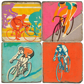 Retro Bicycle Set. Handcrafted Marble Giftware by Studio Vertu.