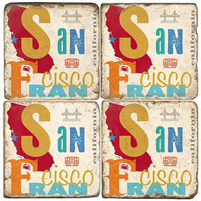 San Francisco Set. Handmade Marble Giftware by Studio Vertu.