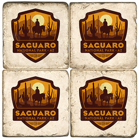 Saguaro National Park. License artwork by Anderson Design Group. Handcrafted Marble Giftware by Studio Vertu.