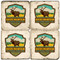 Rocky Mountain National Park Coaster Set. Handmade by Studio Vertu. License artwork by Anderson Design Group.