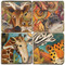Exotic Animals Coaster Set. Handcrafted Marble Giftware by Studio Vertu.