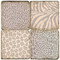 Animal Print Coaster Set. Handcrafted Marble Giftware by Studio Vertu.
