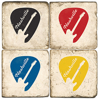 Nashville Coaster Set. Handcrafted Marble Giftware by Studio Vertu.