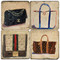 Designer Handbag Coaster Set. Handcrafted Marble Giftware by Studio Vertu.