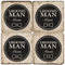 Black and White Groomsman Coaster Set