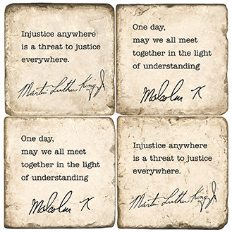 Equality Quotes Coaster Set.
