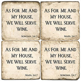 Wine Coaster Set. Handcrafted Marble Giftware by Studio Vertu.