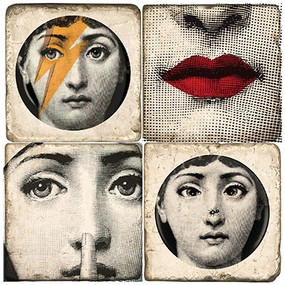 Collection of Fornasetti images.  Handmade Marble Giftware by Studio Vertu.