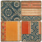 Egyptian Textile Coaster Set. Handcrafted Marble Giftware by Studio Vertu. 