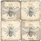 Honey Bee Coaster Set. Handcrafted Marble Giftware by Studio Vertu.