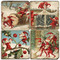 Santa's Elves Coaster Set. Handcrafted Marble Giftware by Studio Vertu.