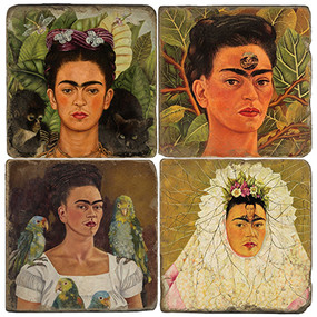 Collection of Frida Kahlo images.  Handmade Marble Giftware by Studio Vertu.