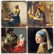 Vermeer Coaster Set. Handmade Marble Giftware by Studio Vertu.