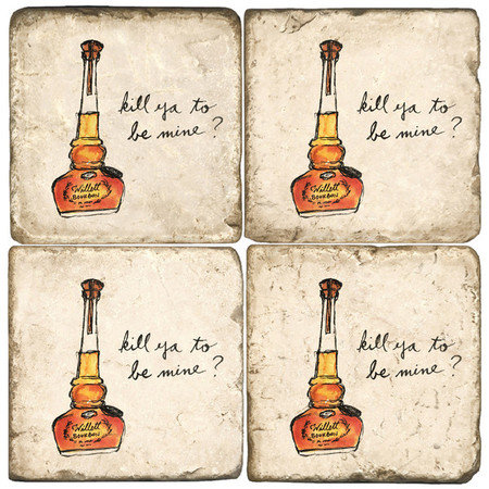 Willett Bourbon Coaster Set. Handcrafted Marble giftware by Studio Vertu.