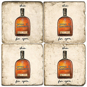 Woodford Reserve Bourbon Coaster Set. Handcrafted Marble giftware by Studio Vertu.