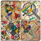 Kandinsky Coaster Set. Handcrafted Marble Giftware by Studio Vertu.