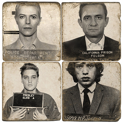 Mugshots coaster set. Handcrafted Marble Giftware by Studio Vertu.