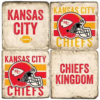 Kansas City Coaster Set. Handcrafted Marble Giftware by Studio Vertu.
