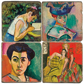 Colorful painting of women by Matisse. Handcrafted marble giftware by Studio Vertu.