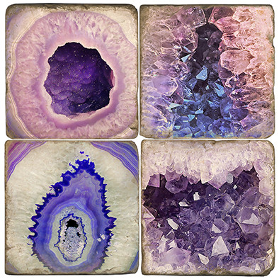Geodes Coaster Set