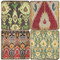 Ikat Pattered Coaster Set