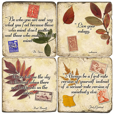 Inspirational Quotes Coaster Set