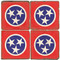 Tennessee Flag Coaster Set. Handmade Marble Giftware by Studio Vertu.
