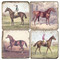 Horse and Rider Coaster Set