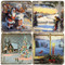 Vintage Christmas Themed Coaster Set